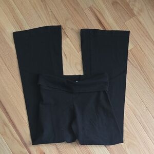 (Girls M) Solow Black Foldover Pants